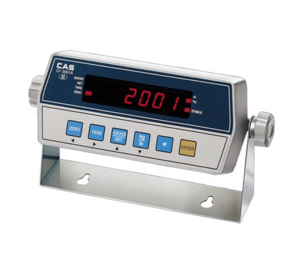 CAS HFS-510-A Industrial Floor Scale Package, 5x5 Platform, 10000 lb x 2 lb, CI 2001A Indicator, LED Display, NTEP
