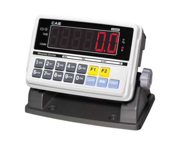 CAS HFS-505-C Industrial Floor Scale Package, 5x5 Platform, 5000 lb x 1 lb, CI-200A Indicator, LED Display, NTEP