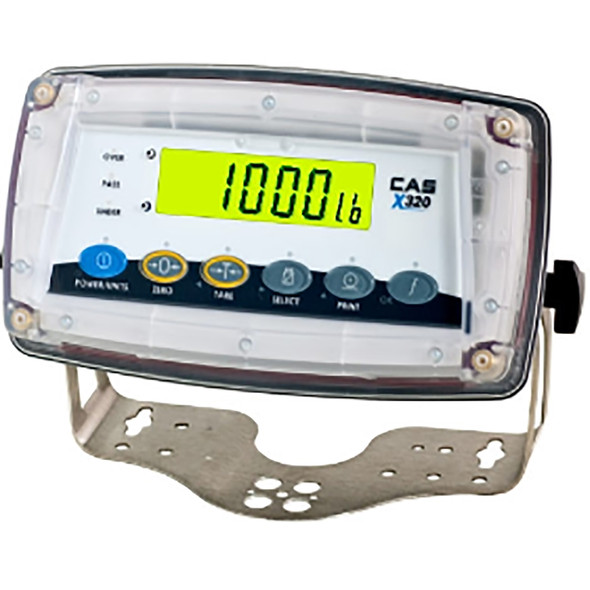 CAS, CAS-X320-WM, Washdown Indicator with Stainless Steel Wall/Desk Mount