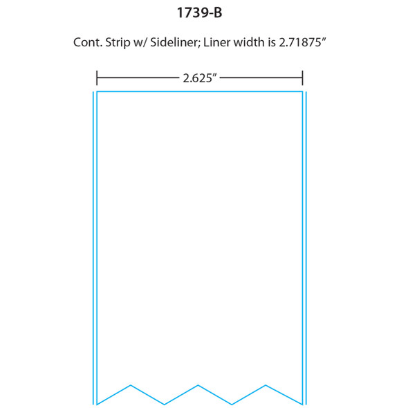 Toledo Printer Labels 1739-B for 350/8450/bPro Continuous Strip with Side Liner, Blank, 20 Rolls, 2520 Labels per Roll Toledo Printer Labels 1739-B for 350/8450/bPro Continuous Strip with Side Liner, Blank, 20 Rolls, 2520 Labels per Roll