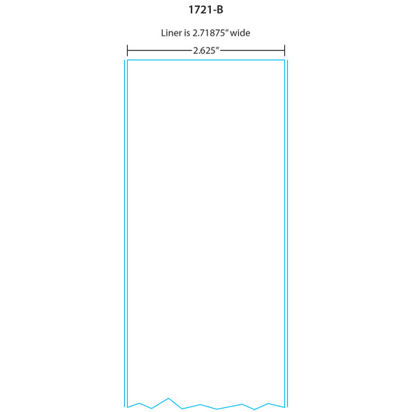 Toledo Labels 1721-B for 325/8425/UCST Continuous Strip with Side Liner 10 rls/cs, Blank, 10 Rolls, 1020 Labels per Roll