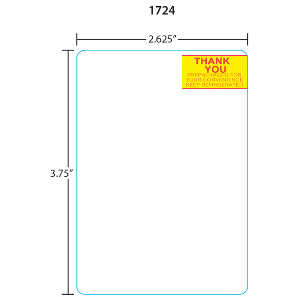 Toledo Printer Labels 1724 for 325/8460/UCST et 3.7, Red/Yellow, 30 Rolls, 325 Labels per Roll Toledo Printer Labels 1724 for 325/8460/UCST et 3.7, Red/Yellow, 30 Rolls, 325 Labels per Roll