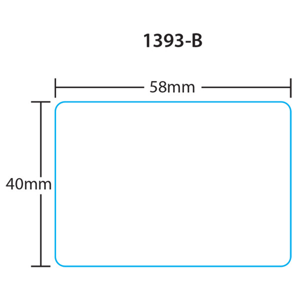Tor-Rey Printer Labels 1393-B for PLS-40L, LSQ-40L, TLS-40L 40mm, Blank, 12 Rolls, 1500 Labels per Roll Tor-Rey Printer Labels 1393-B for PLS-40L, LSQ-40L, TLS-40L 40mm, Blank, 12 Rolls, 1500 Labels per Roll