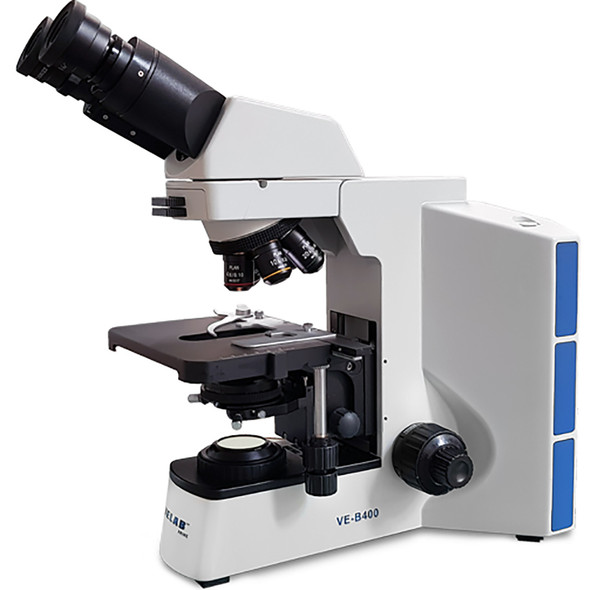 Velab VE-B400 Binocular Biological Microscope, Koehler Illumination, Plan Achromatic Objectives
