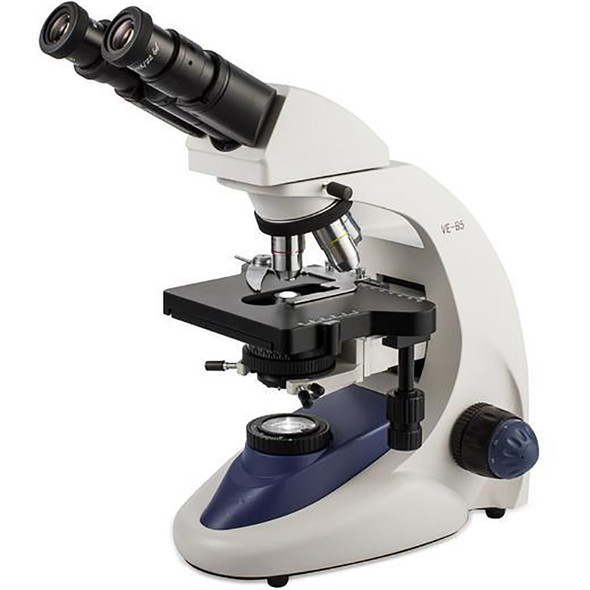 Velab VE-B5 Intermediate Binocular Microscope for Clinical Diagnosis, Quadruple Nose Piece, 5.90” x 5.11” Double Plate