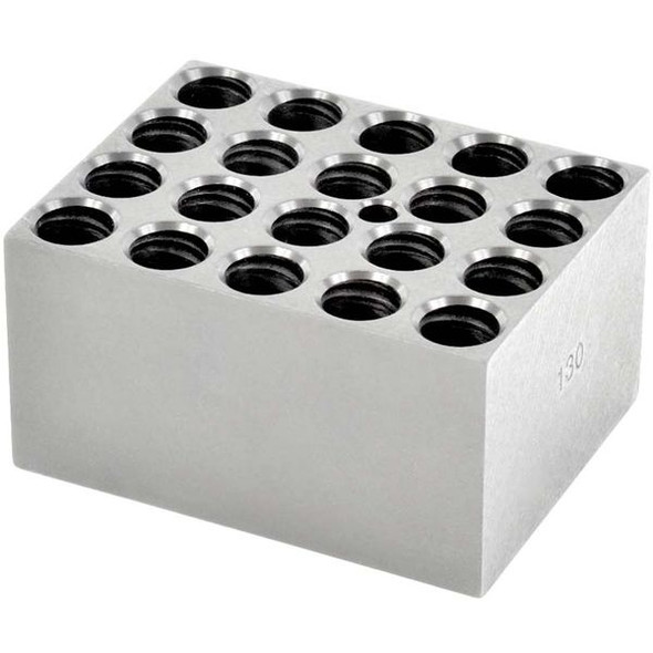 Ohaus 20-Hole Anodized Aluminum Module Block for 12/13 mm Vials – Superior Heat Transfer Efficiency