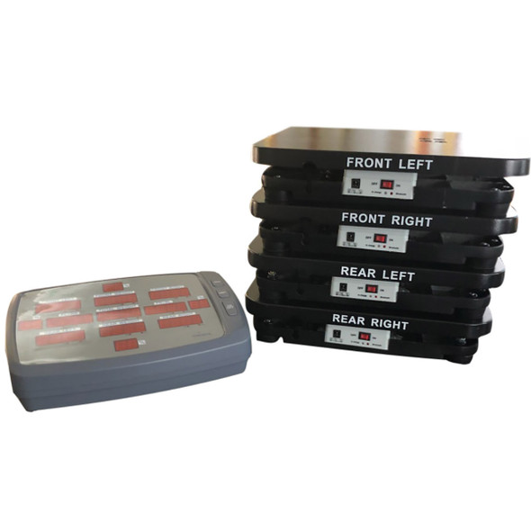 LW Measurements MRC 6500 Bluetooth Aluminum Race Car Scale, 6500 lb x 1 lb, LED Display, Rechargeable Battery