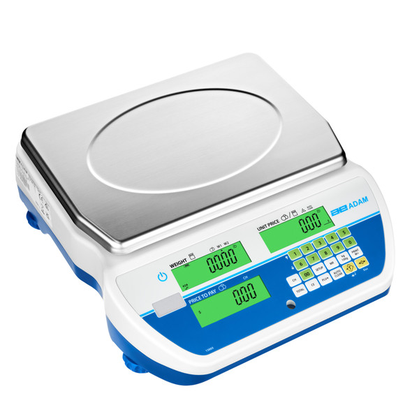 Adam Equipment SWZ 15Da Swift Price Computing Retail Scale, 6 lb/15 lb x 0.002 lb / 0.005 lb, NTEP Certified Class III