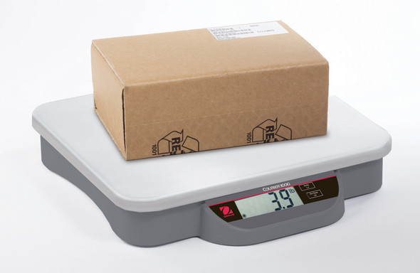Ohaus i-C12P9 Courier 1000 Shipping Scale, 20 lb x 0.01 lb, 11 in x 12.4 in, Used - Like New