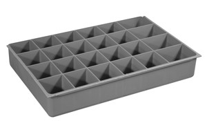 Durham 229-95-24-IND, 4 pack of 24 Compartment Insert for Small Boxes, New - Open Box
