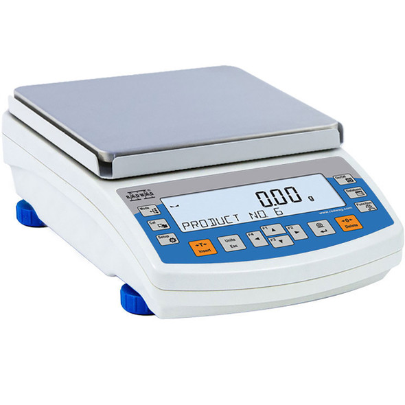 Radwag PS 8100.R2.M  Laboratory Balance 8100 g x 0.01 g Backlit LCD Display RS232 and USB Interfaces