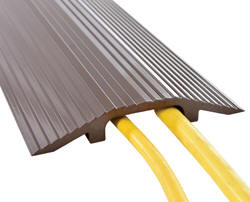 Vestil HCR-24 Extruded Aluminum Hose and Cable Crossover, 10000 lbs Single Wheel Capacity, 24" L, 7-1/8" W, 1" H