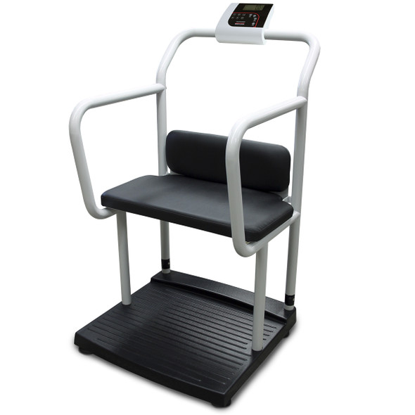 Rice Lake 133120 250-10-4 Bariatric Handrail and Chair Scale, 1,000 lb x 0.2 lb, BMI