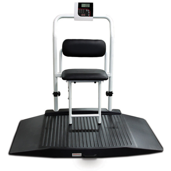 Rice Lake 141448 350-10-4 Dual-Ramp Seated Wheelchair Scale, 1,000 lb x 0.2 lb