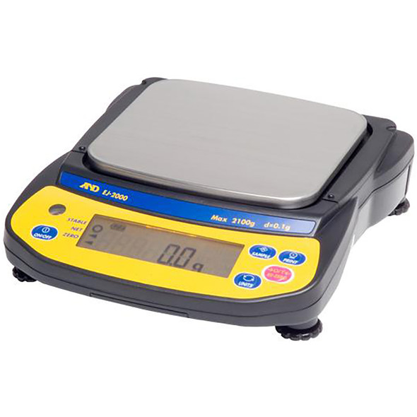 A&D EJ-1500 Compact Precision Balance Scale, 1500g Capacity x 0.1g Accuracy – Portable Digital Lab & Industrial Weighing Scale