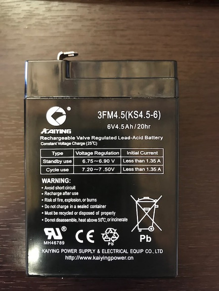 Replacement Rechargeable Battery for LW Measurements/Tree Brand Scales with Black Lead Battery