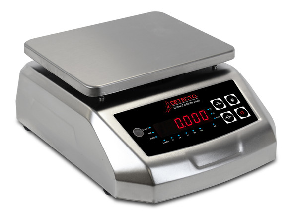 Cardinal Scales WPB-30 Waterproof Legal-for-Trade Portion Scale, 6 kg x 2 g / 15 kg x 5 g (12 lb x 0.1 oz / 30 lb x 0.2 oz)