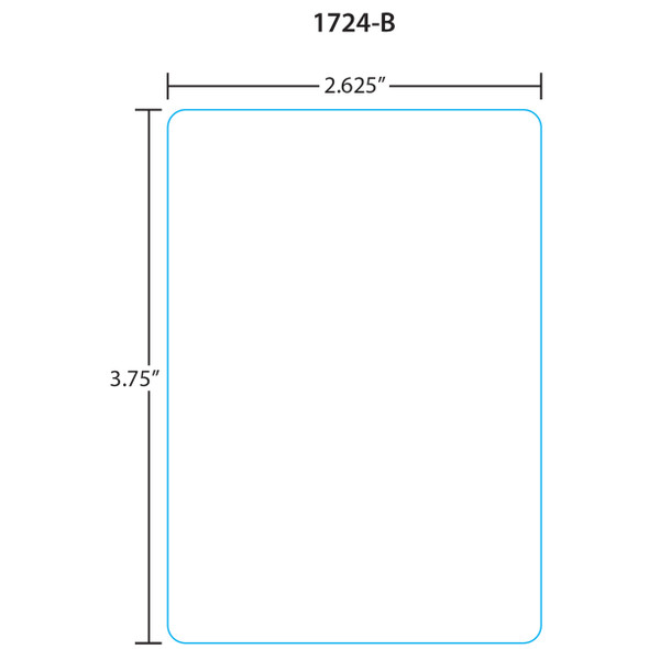 Toledo Printer Labels 1724-B for 325/8460/UCST et 3.7, Blank, 30 Rolls, 325 Labels per Roll