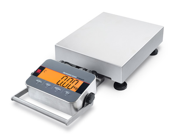 OHAUS Defender� 3000 Washdown - i-D33 Bench Scale D33XW15C1R5 30lb x 0.01lb (0.005lb), NTEP 30685209
