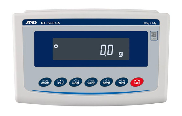 A&D GX-102000LS Dual-Range High Capacity Precision Balance, 102 kg x 1 g, Separate Display, Industrial Laboratory Scale