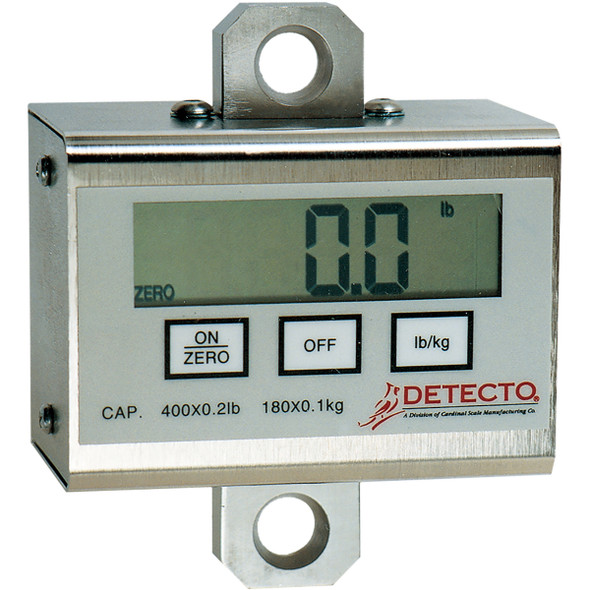 Detecto PL400 Digital Patient Lift Scale 400 lb x 0.2 lb LCD Indicator