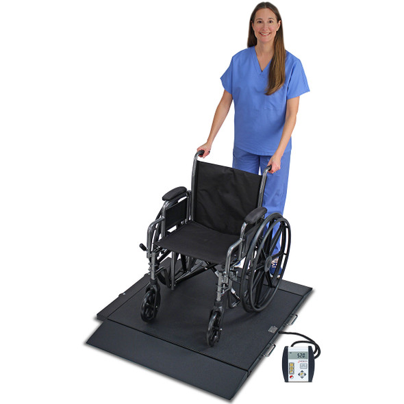 Detecto 6400 Portable Wheelchair Scale 1,000 lb x 0.2 lb BMI, RS232