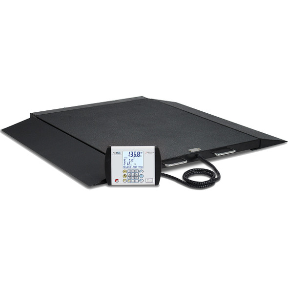 Detecto BRW1000 Portable Wheelchair Scale 1,000 lb x 0.2 lb BMI, RS232