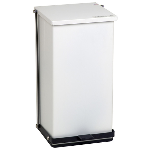 Detecto P-24 Medical Step-On Can Waste Receptical, 24 Quart, White