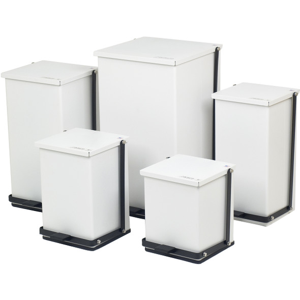 Detecto P-24 Medical Step-On Can Waste Receptical, 24 Quart, White
