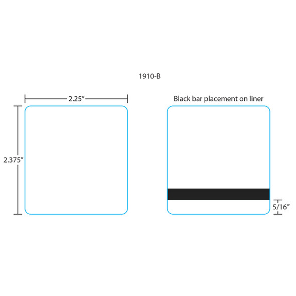 Hobart Printer Labels 1910-B for Quantum/HLX/HTi 2.375", Blank, 16 Rolls, 1200 Labels per Roll