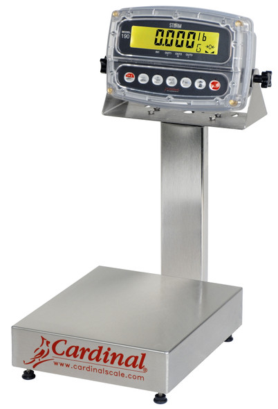Cardinal EB-15-190, Stainless Steel Washdown Bench Scale, 15 lb x 0.005 lb, NTEP
