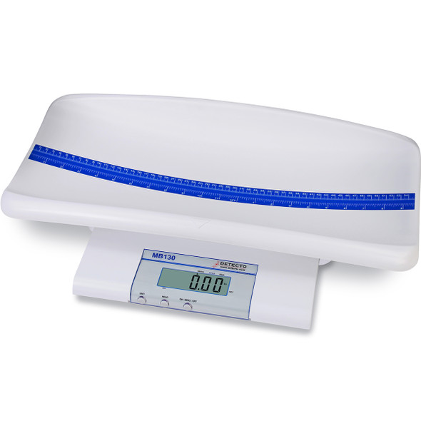 Detecto MB130 Digital Pediatric Scale with Weighing Tray and Measuring Tape 44 lb x 0.02 lb
