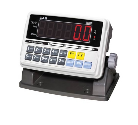 CAS HFS-505-C Industrial Floor Scale Package, 5x5 Platform, 5000 lb x 1 lb, CI-200A Indicator, LED Display, NTEP