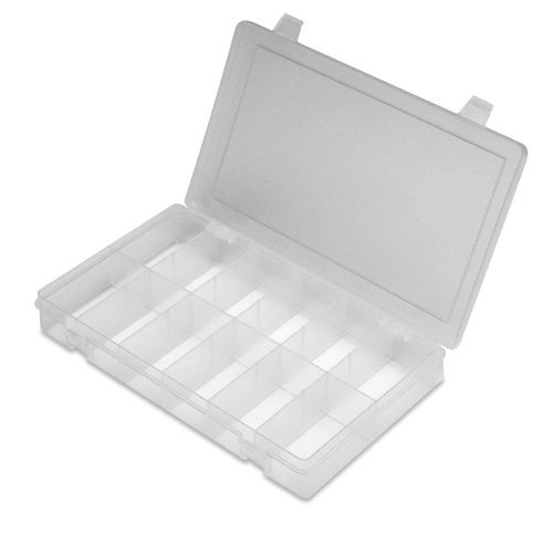Durham SP12-CLEAR, Pack of 10 Small Plastic 12 Compartment Box