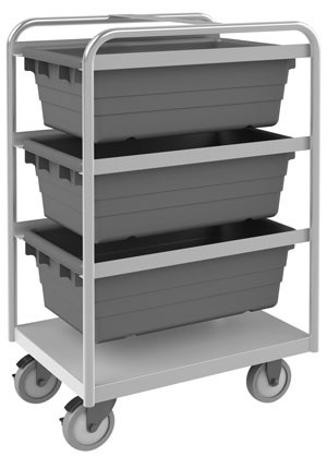 Durham STBR18304235PU, Stainless Tub Rack Cart, 18.75" x 26" x 42"