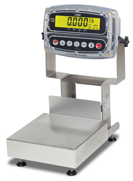 Cardinal CA8-15KGW-190 Admiral Series IP69K Washdown Bench Scale, 15kg x 0.001kg