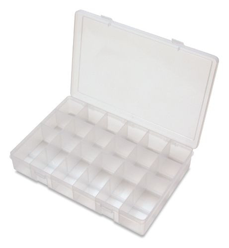 Durham LP18-CLEAR, Pack of 5 Large Plastic 18 Compartment Box