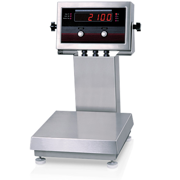 Rice Lake, IQ+ 2100SL-C, Digital Bench Scale with 12" Column, 30 lb x 0.01 lb, 10x10 Pan, NTEP