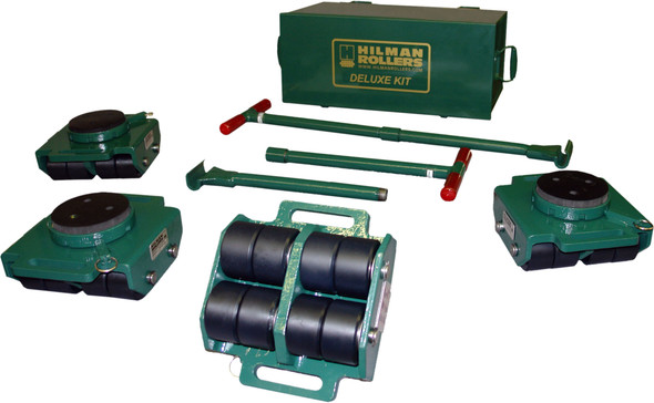 Hilman Rollers, KBSP-24N, Swivel Padded Top, Nylon Wheel Bull Dolly Kit, 24 Ton Cap. High Capacity Machinery Skates