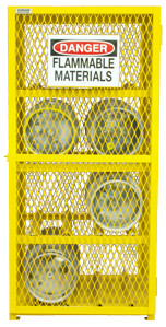 Durham EGCC8-50, Horizontal Gas Cylinder Storage Cabinet, Holds 8 Cylinders
