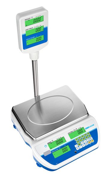 Adam Equipment SWZ 15DPa Swift Price Computing Retail Scale, 6 lb/15 lb x 0.002 lb / 0.005 lb, NTEP Certified Class III