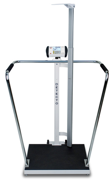 Cardinal Scales 6857DHR Bariatric Scale, Digital, 1000 lb x .2 lb / 450kg x .1 kg, 24" x 24" Platform, Digital Height Rod