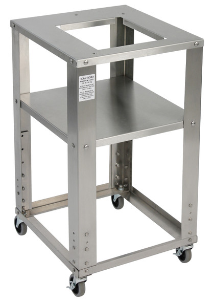 Cardinal Scales CART2018 Rolling stainless steel cart, 20" D x 18" W, adjustable height