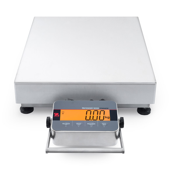 OHAUS Defender™ 3000 Washdown - i-D33 Bench Scale D33XW300C1X5 600lb x 0.2lb (0.1lb), NTEP 30685223