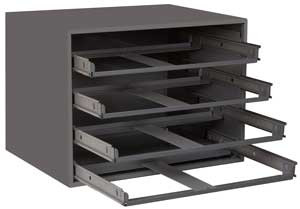 Durham 303-95, Easy Glide Slide Rack for 4 Large Compartment Boxes