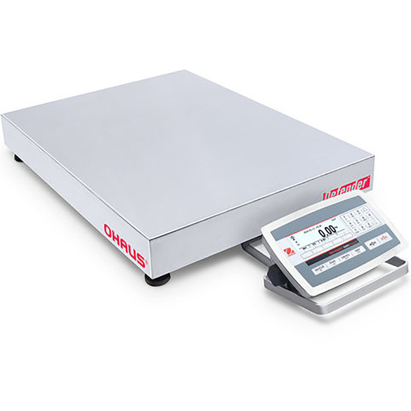 Ohaus D52XW250RTX5, Stainless Steel Low Profile Bench Scale, 500lb x 0.1lb, NTEP