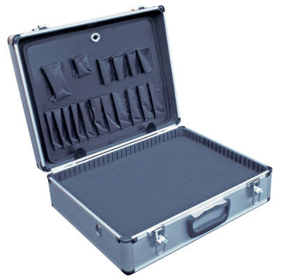 Vestil CASE-1814-FM Aluminum Tool Case - Foam Insert, 14" Length X 18" Width X 6" Height, 6 lbs