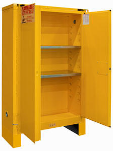 Durham 1045ML-50, 45 Gallon Flammable Safety Cabinet with Legs & Manual Doors