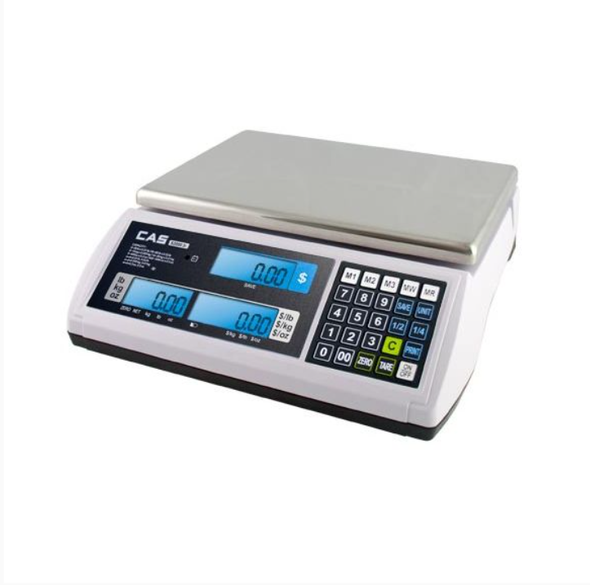 CAS, S2JR60LP Price Computing Scale, 60 lb x 0.02 lb, NTEP, New - Open Box