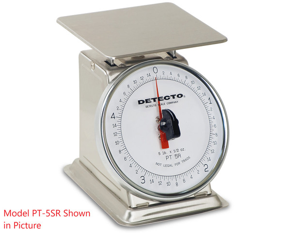 Detecto, PT-500SRK, Rotating Dial Top Loading Scale, 500 gram capacity